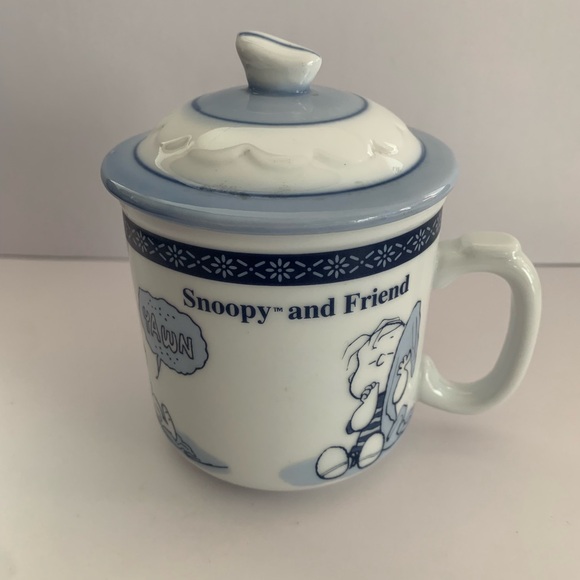 Peanuts Linus White Mug with Lid - Picture 1 of 10